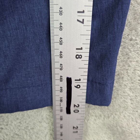 Mens IZOD Advantage Performance Blue Golf Shorts Polyester 9.5" Inseam Size 38 - Picture 9 of 10